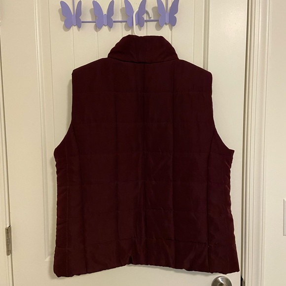 New York & Company women’s deep purple light‎ padding puffer zip vest pockets XL - Picture 7 of 8